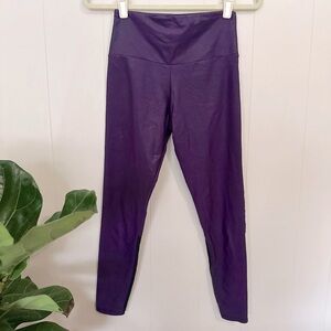 Onzie | Purple Legging with Black Mesh Calf | S/M